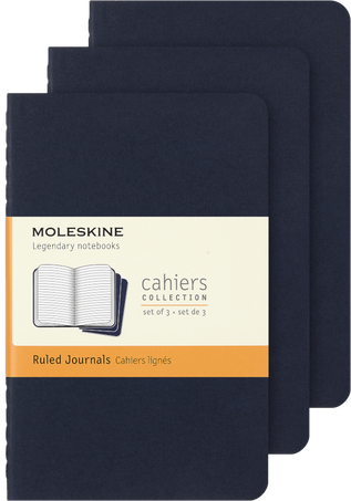 CAHIER JNLS PK RUL INDIGO.BLU