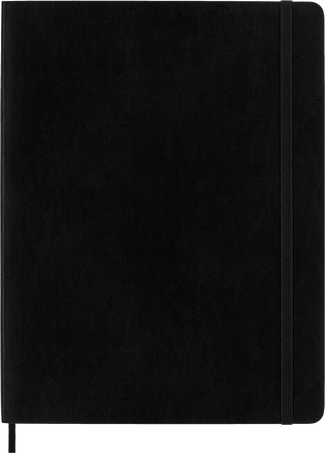 Classic Notebook Soft Cover, Black - Front view