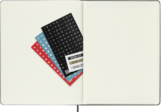 18M WKLY NTBK XL BLK HARD