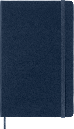 Smart notebook Large Hard cover, ruled, サファイアブルー - Front view