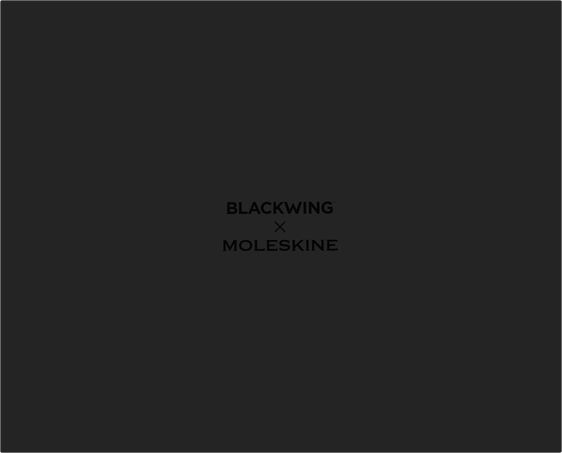 ブラックウイング×モレスキン アトリエセット - 背面