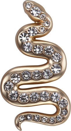 CRYSTAL SNAKE PIN