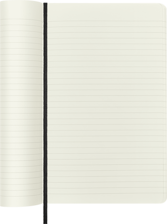 Classic Notebook Soft Cover, Black - Side view