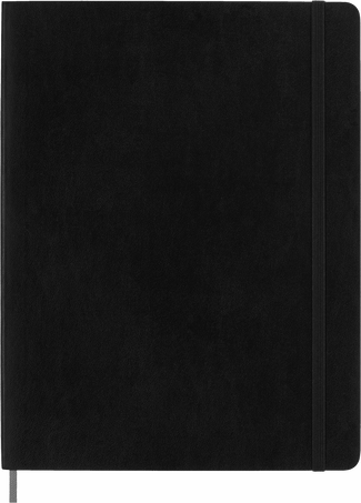Smart notebook XL Soft cover, ruled, ブラック - 正面
