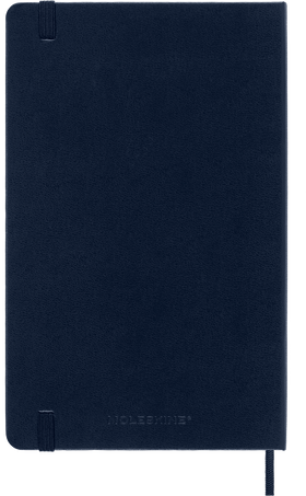 Classic Notebook Hard Cover, Sapphire Blue - Side view