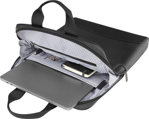 バーティカル（縦型）デバイスバッグ クラシックコレクション、ブラック, Black - 横