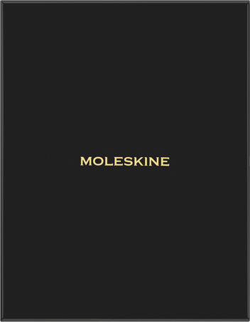Precious & Ethical Notebook Vegan Soft Cover, Python-effect, Ruled, Black - Side view
