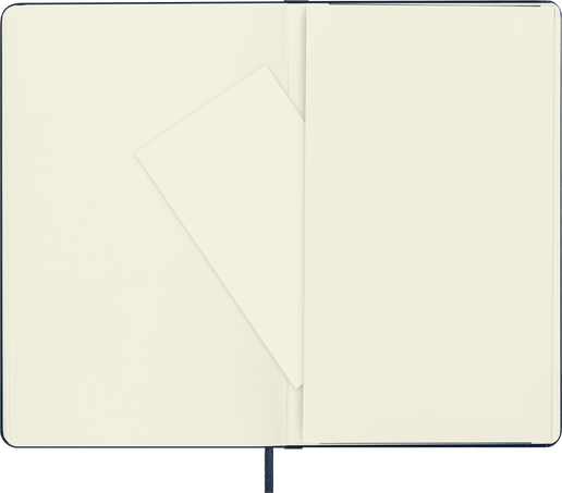 Classic Notebook Hard Cover, Sapphire Blue - Side view