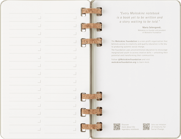 Student Life Planner 2024/2025 12-Month, Spiral, Kiwi - Side view