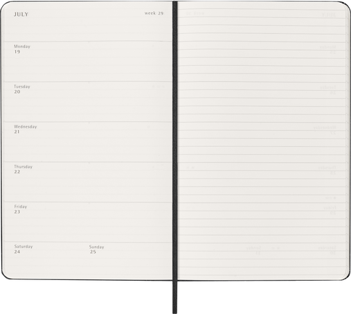 18M WKLY NTBK LG BLK HARD