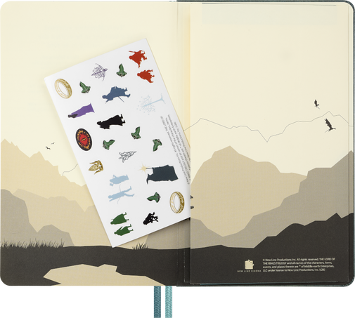 LE LOTR NTBK LARGE RULED ARAGORN W/BOX