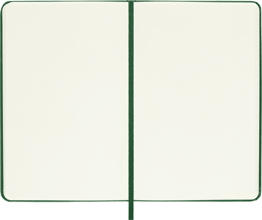Classic Notebook Hard Cover, Myrtle Green - Side view