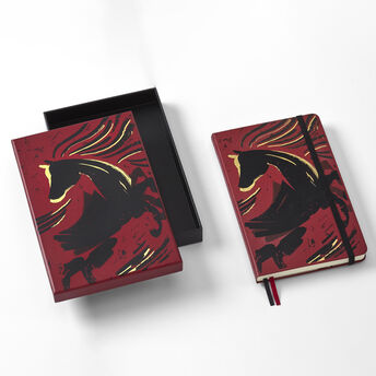 HORSE-LARGE RULED NOTEBOOK + BOX_WOODCUT