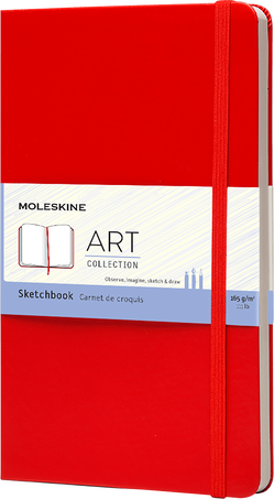 Sketchbook Art Collection, Scarlet Red - Front view