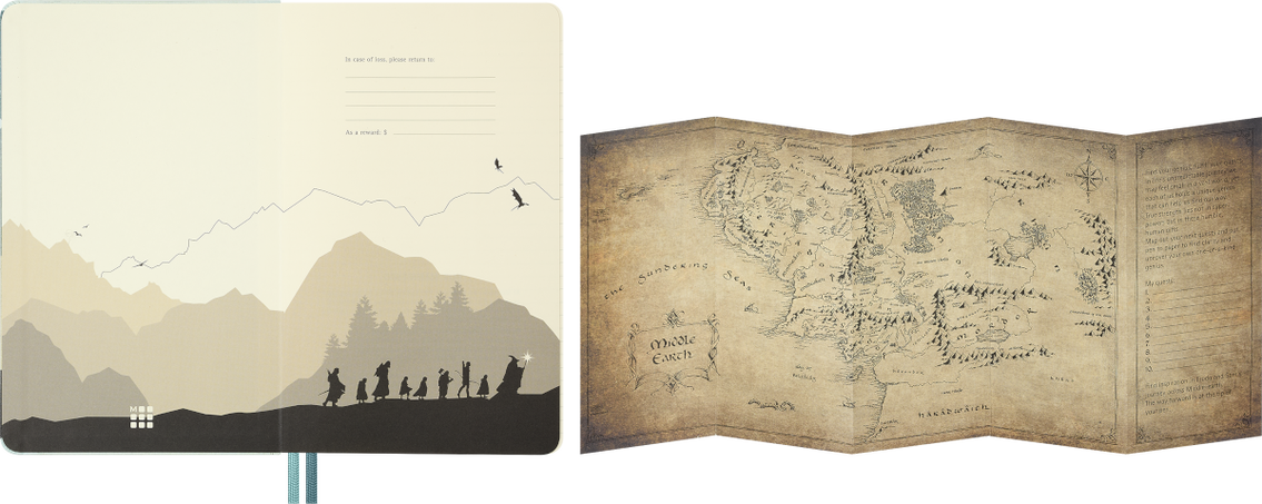 LE LOTR NTBK LARGE RULED ARAGORN W/BOX