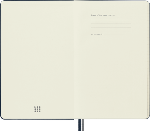 Classic Notebook Expanded Hard Cover, Sapphire Blue - Side view