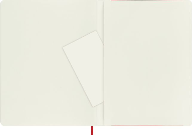 Classic Notebook Soft Cover, Scarlet Red - Side view