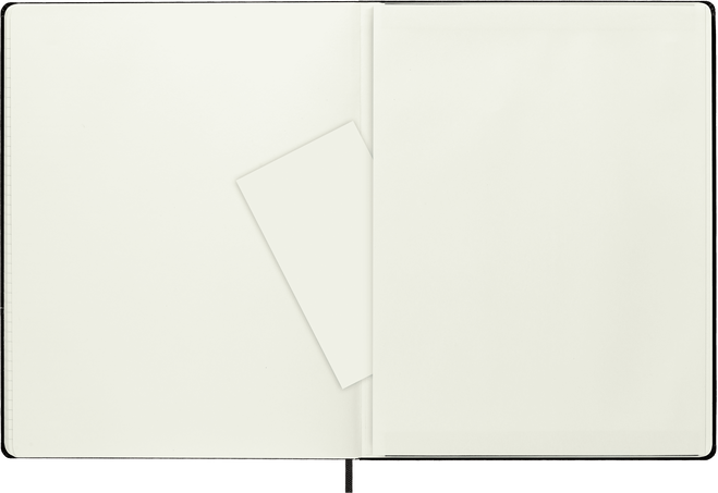 Classic Notebook Hard Cover, Black - Side view