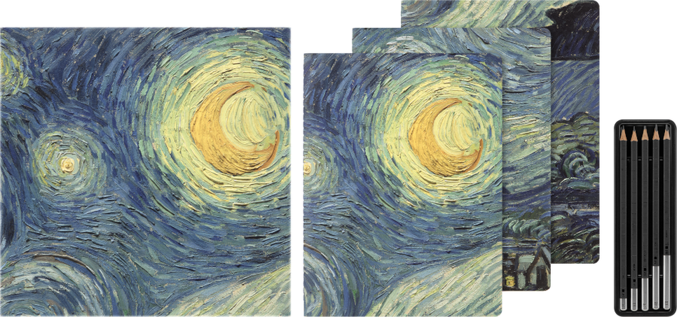MOMA VAN GOGH BUNDLE SET OF 3 CAHIER PEN