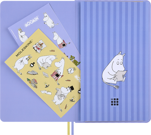 NTBK LARGE HARD RUL MOOMIN LIGHT PURPLE