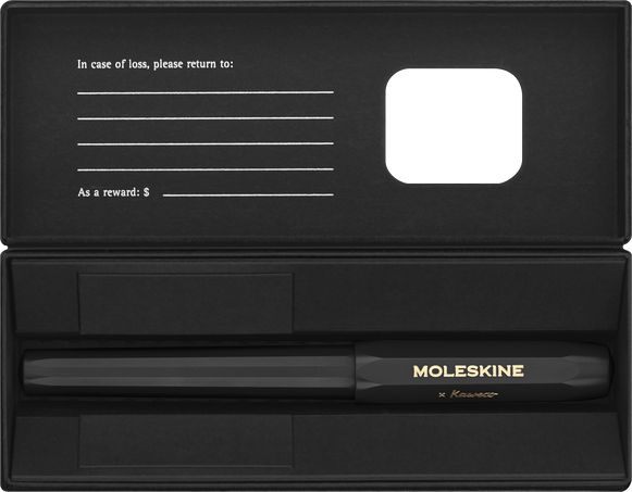 ボールペン（ブラック） モレスキン x Kaweco, ブラック, ブラック - 横