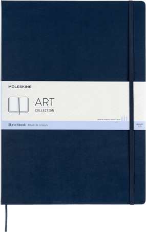 Sketchbook Art Collection, Sapphire Blue - Front view