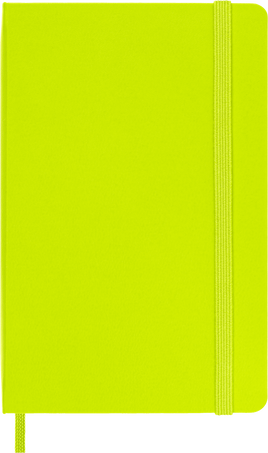 Classic Notebook Hard Cover, Lemon Green - Front view