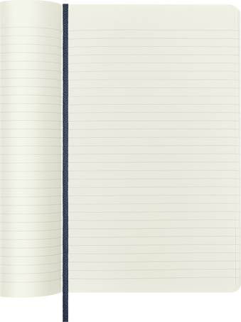Classic Notebook Soft Cover, Sapphire Blue - Side view