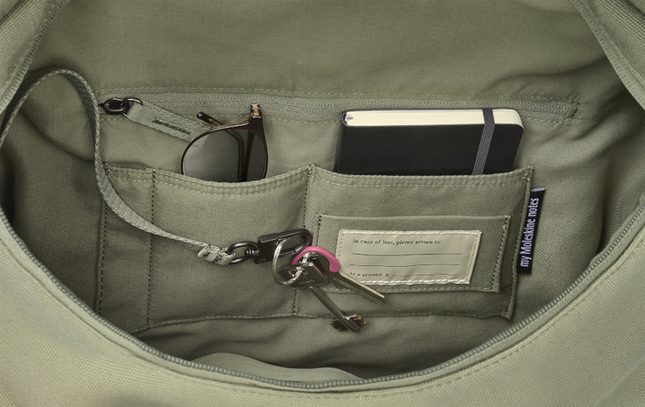 Legendary Travel Backpack Rolltop, Military Green, Green - Side view