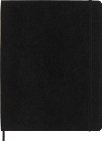 Classic Notebook Soft Cover, Black - Front view