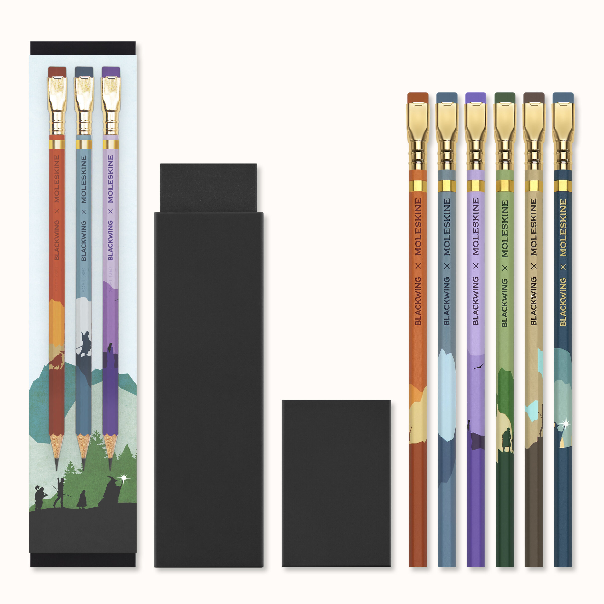 BLACKWING 鉛筆セット 22本セット ロード・オブ・ザ・リング：鉛筆セット Blackwing x Moleskine ソフト