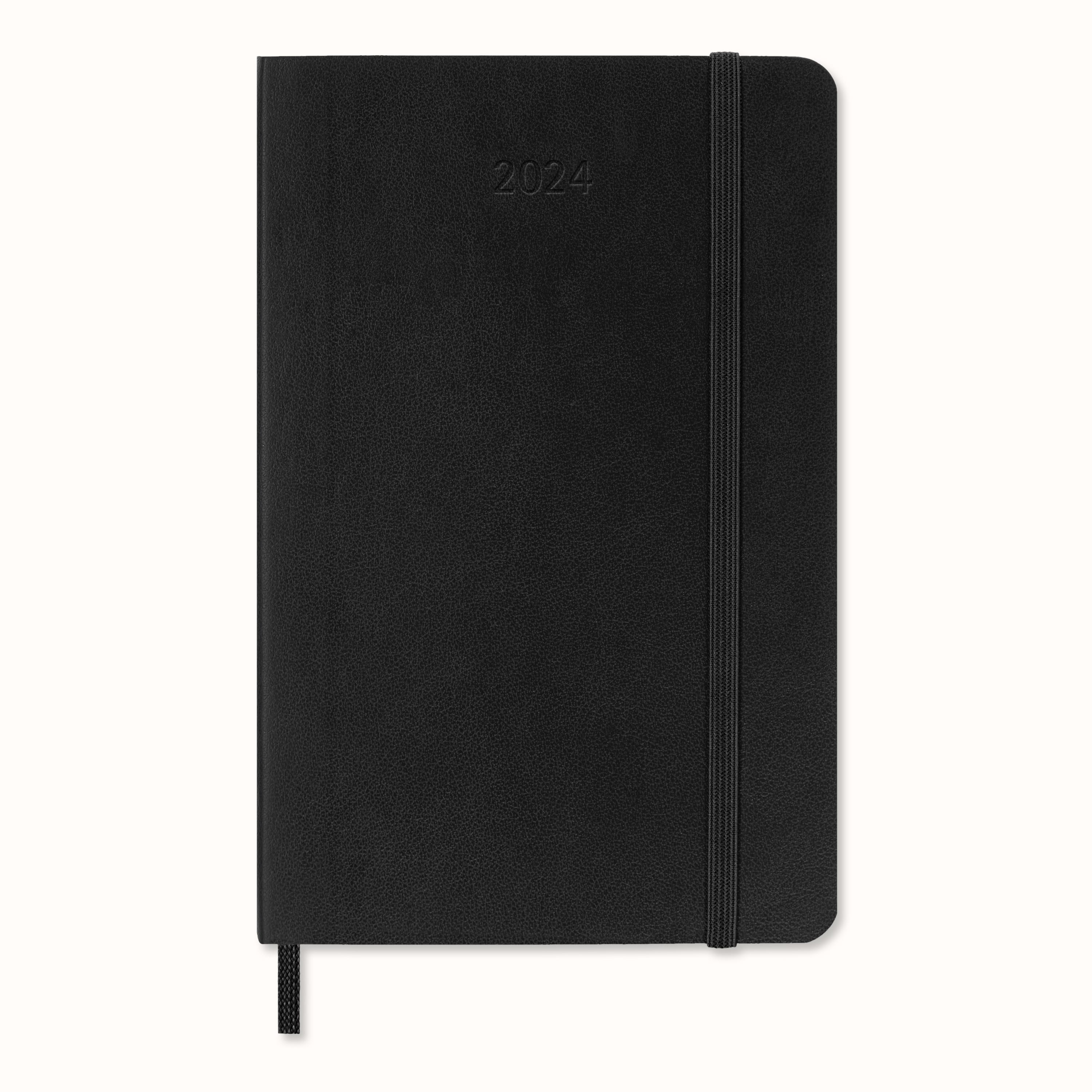 Classic Planner 2024 Pocket Monthly, soft cover, 12 months Black